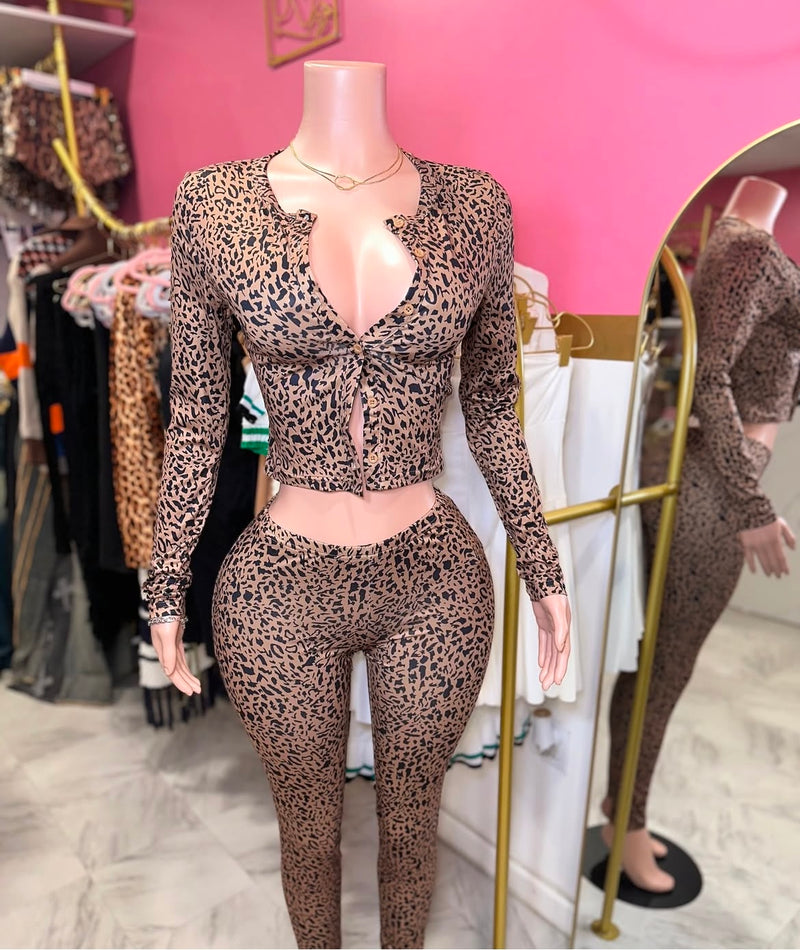 “Really herrrrr” two piece set 🐆