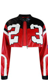 “23” Cropped jacket