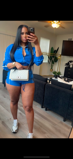Blue windbreaker set 💙