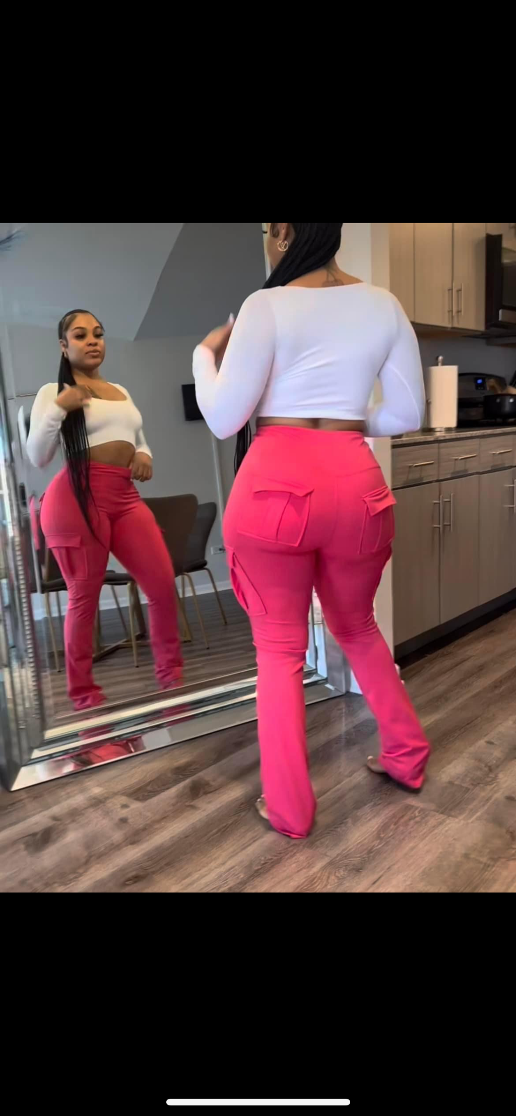 Pink cargo pants 🩷